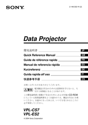 Sony VPL-ES2 Manual De Referencia Rápida