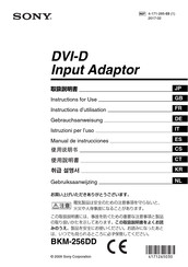 Sony BKM-256DD Manual De Instrucciones