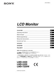 Sony LMD-7220W Manual De Instrucciones