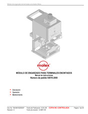 molex 638017299 Manual De Instrucciones