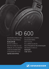 Sennheiser HD 600 Instrucciones De Uso