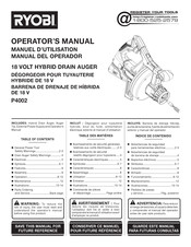 Ryobi P4002 Manual Del Operador