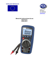 PCE Instruments PCE-LCR 1 Manual De Instrucciones