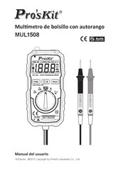 Pro'sKit MUL1508 Manual Del Usuario