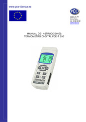 PCE Instruments PCE-T 390 Manual De Instrucciones