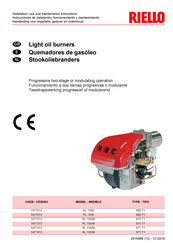 Riello RL 100/M Instrucciones De Instalación, Funcionamiento Y Mantenimiento