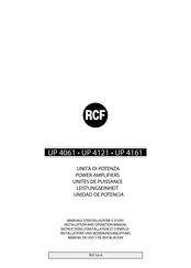 rcf UP 4121 Manual De Uso Y De Instalación