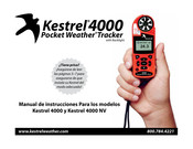 Kestrel Pocket Weather Tracker 4000 NV Manual De Instrucciones