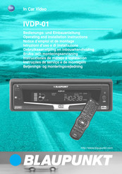 Blaupunkt IVDP-01 Instrucciones De Manejo