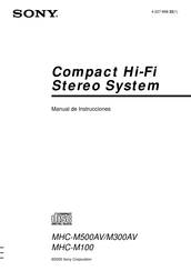 Sony MHC-M300AV Manual De Instrucciones