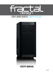 Fractal design CORE 3000 USB3.0 Manual De Instrucciones