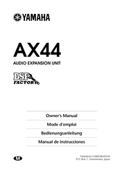 Yamaha AX44 Manual De Instrucciones