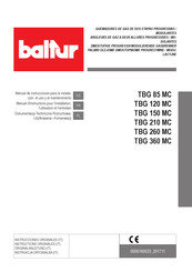 baltur TBG 150 MC Manual De Instrucciones Para La Instalación, El Uso Y El Mantenimiento