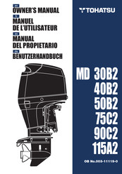 TOHATSU MD 50B2 Manual Del Propietário