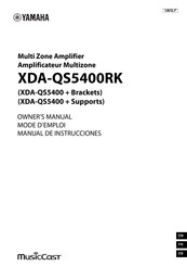 Yamaha XDA-QS5400 + Brackets Manual De Instrucciones