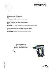 Festool BP-XS Manual De Instrucciones