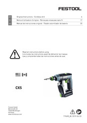 Festool CXS Manual De Instrucciones Original