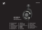 Sennheiser HD 800 S Instrucciones De Manejo