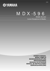 Yamaha MDX-596 Manual De Instrucciones