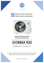 Airo GORBEA R32 Manual De Usuario E Instalacion