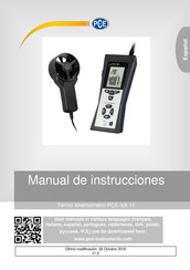 PCE Instruments PCE-VA 11 Manual De Instrucciones