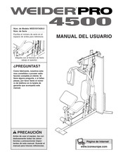 Weider PRO 4500 Manual Del Usuario