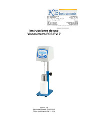 PCE Instruments PCE-RVI 7 Instrucciones De Uso