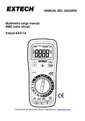 Extech EX411A Manual Del Usuario