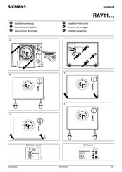 Siemens RAV11 Serie Instrucciones De Montaje
