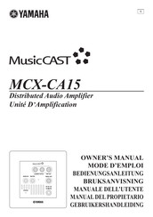 Yamaha MusicCast MCX-CA15 Manual Del Propietário