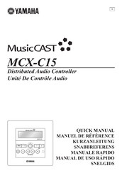 Yamaha MusicCAST MCX-C15 Manual De Uso