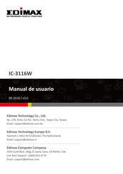 Edimax Technology IC-3116W Manual De Usuario