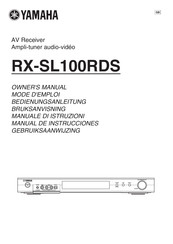 Yamaha RX-SL100RDS Manual De Instrucciones