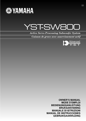 Yamaha YST-SW800 Manual De Instrucciones