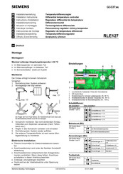 Siemens RLE127 Instrucciones De Montaje