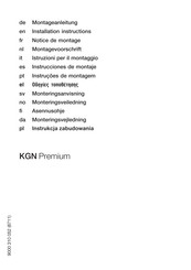 Bosch KGN Premium KGN36S54 Instrucciones De Montaje