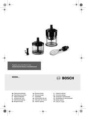 Bosch MSM6 Serie Instrucciones De Uso