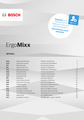 Bosch ErgoMixx MFQ364 Serie Instrucciones De Uso