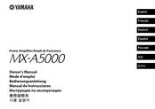 Yamaha MX-A5000 Manual De Instrucciones