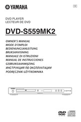Yamaha DVD-S559MK2 Manual De Instrucciones
