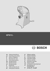 Bosch MFW1501 Instrucciones De Uso