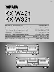 Yamaha KX-W321 Manual De Instrucciones