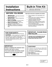 Frigidaire MWTK30FPUF Instrucciones De Instalación