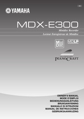 Yamaha MDX-E300 Manual De Instrucciones