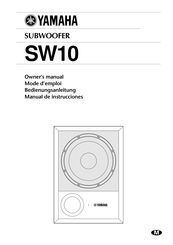 Yamaha SW10 STUDIO Manual De Instrucciones