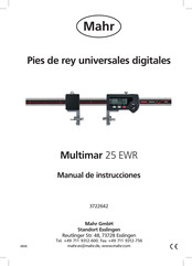 Mahr Multimar 25 EWR Manual De Instrucciones