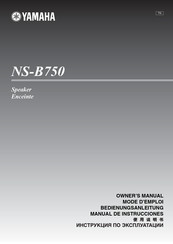 Yamaha NS-B750 Manual De Instrucciones