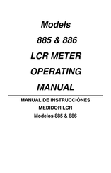 BK Precision 885 Manual De Instrucciones