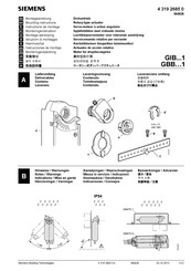 Siemens GIB135.1E Instrucciones De Montaje