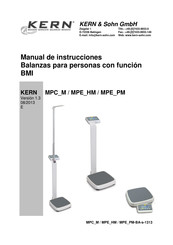 KERN MPE HM Serie Manual De Instrucciones